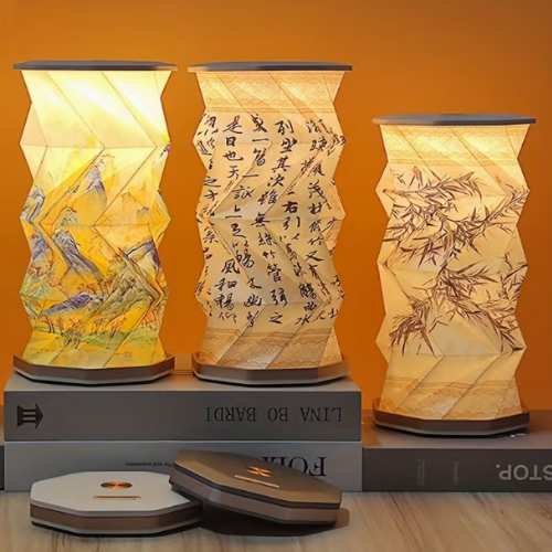 Katlanır Portatif Origami Gece Lambası Hediyelik, Günlük Kullanım