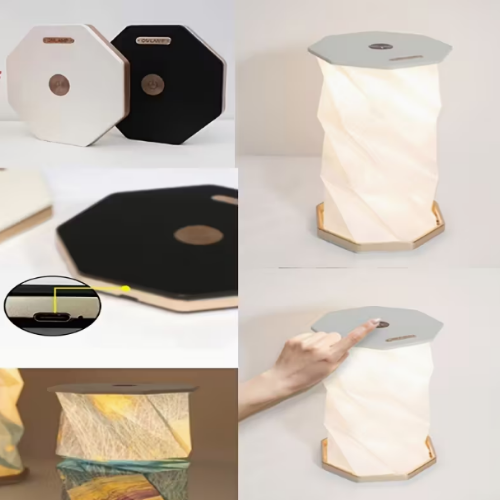 Katlanır Portatif Origami Gece Lambası Hediyelik, Günlük Kullanım